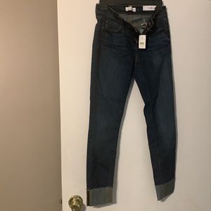 Loft- Dark Blue Skinny Jeans